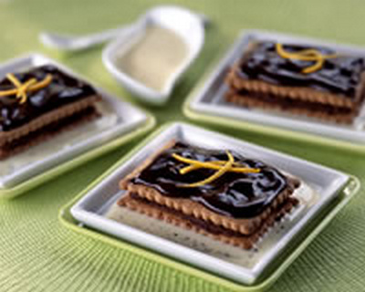 Sandwiches de petits beurres au chocolat