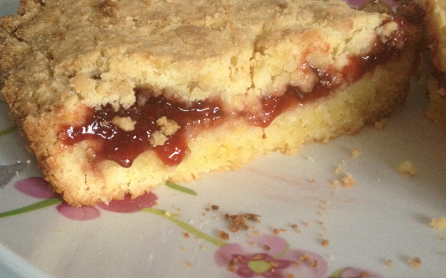 Gâteau breton aux framboises
