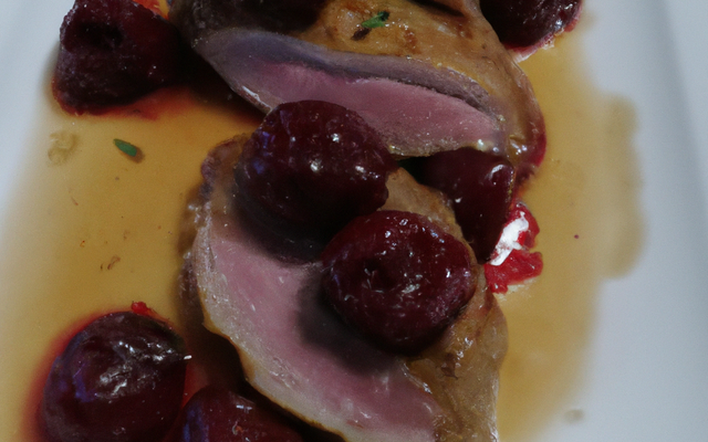 Canard au cherry