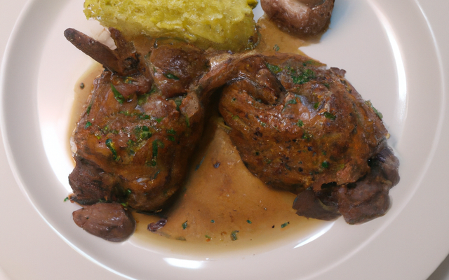 Râble de lapin aux cèpes farcis