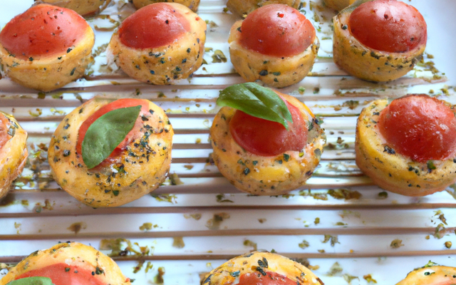 Petits moelleux tomates basilic