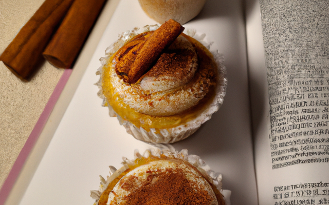 Cupcakes pêche cannelle