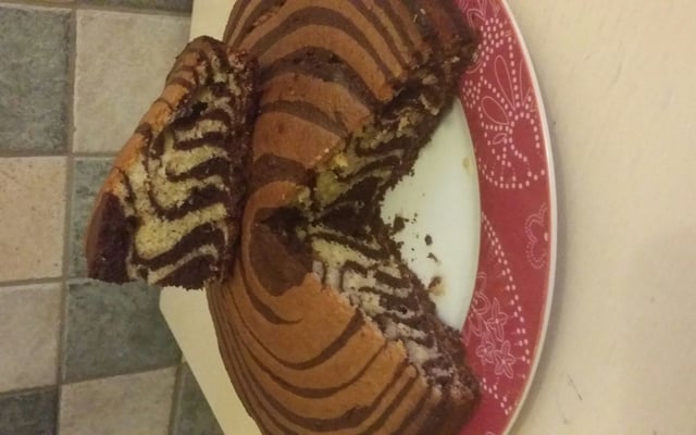 Gâteau tigré ou zebré