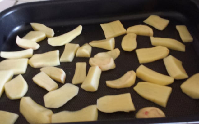 Frites au four maison peu grasses