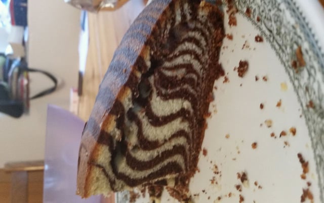Gâteau tigré ou zebré
