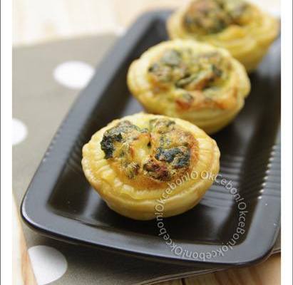 Tartelettes aux orties et au Cantal