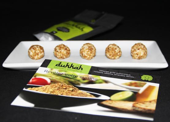 Boules apéritives de fromage à la dukkah