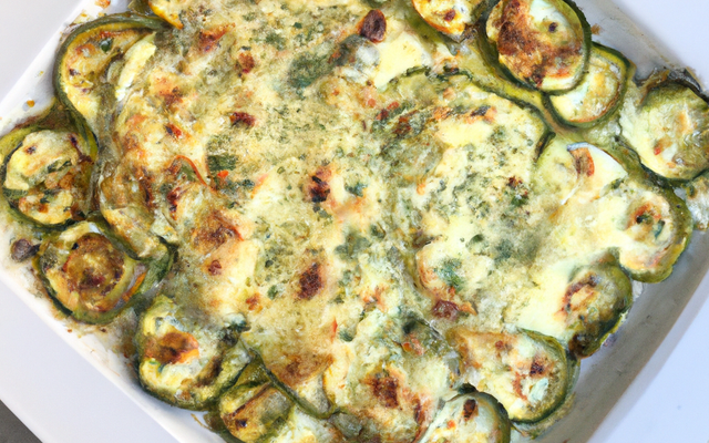 Gratin de courgettes au fromage de chèvre