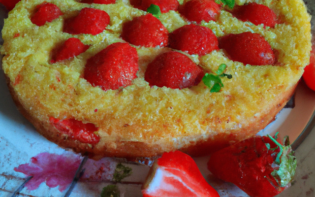 Gâteau de semoule aux fraises tagada