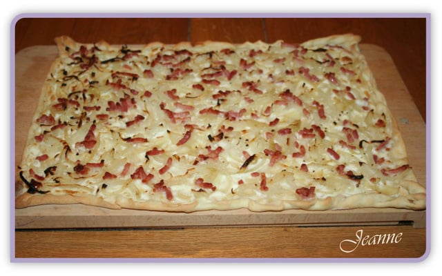 Flammenküche ou tarte flambée