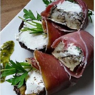 Makis d'Aubergine au Chèvre