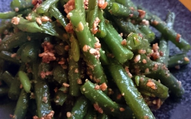 Haricots verts au sésame