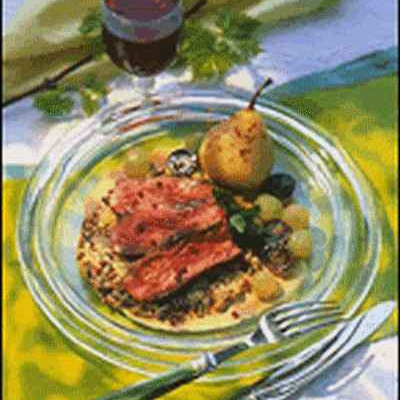 Côte de bœuf aux fruits