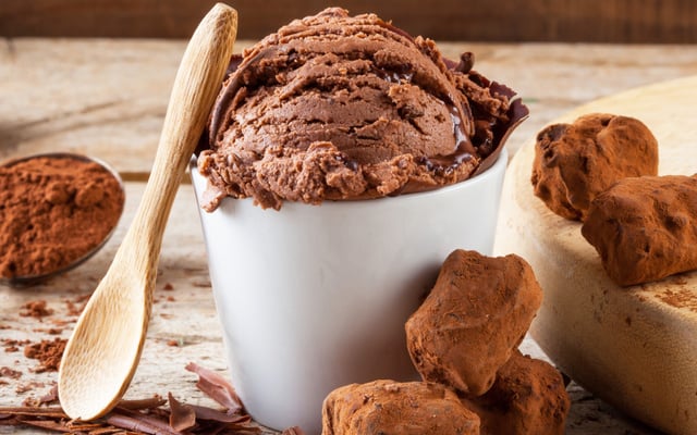 Glace maison au chocolat