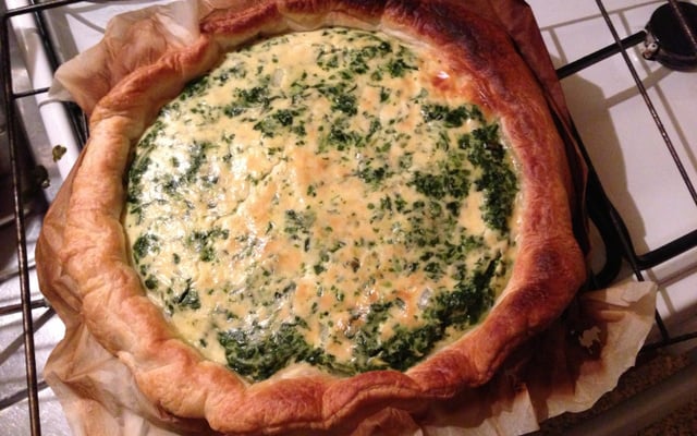 Tarte aux Epinards et Parmesan