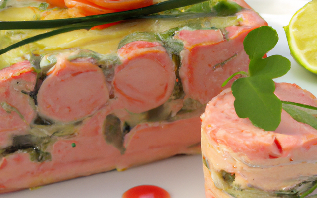 Terrine de saumon frais et langouste