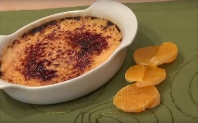 Crème brûlée à la mandarine