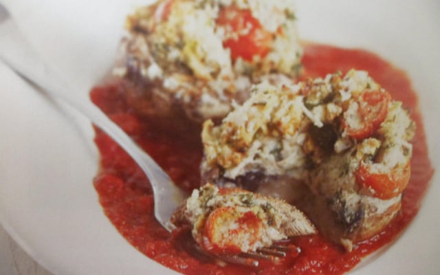 Champignons gratinés