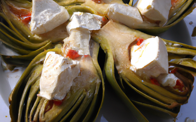 Artichauts poivrade et sa feta