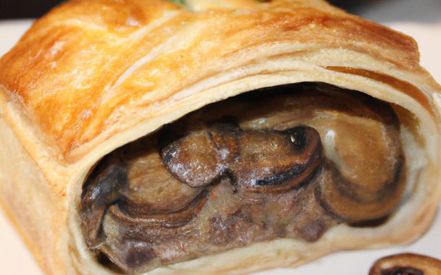 Feuilleté aux champignons de Paris