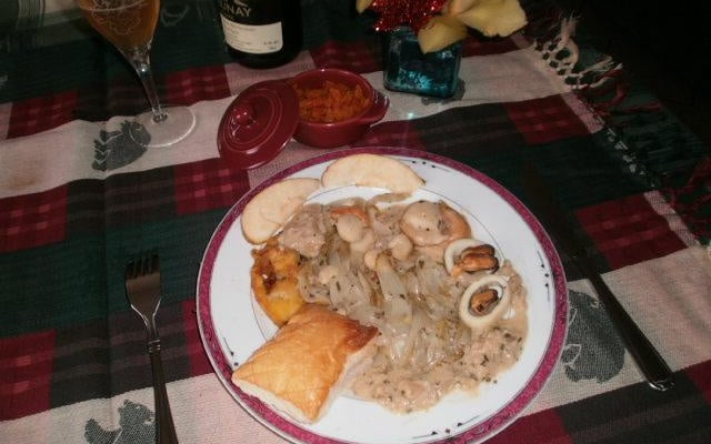 Duo de saint jacques et calamars à l'aveyronnaise