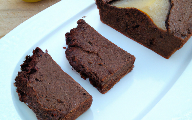 Cake chocolat-poire maison