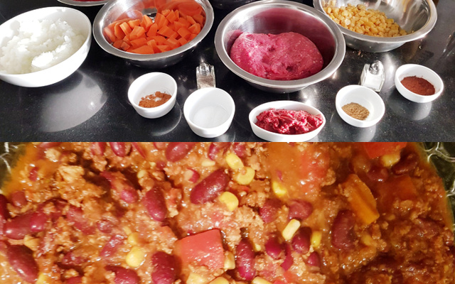 Chili con carne de chef