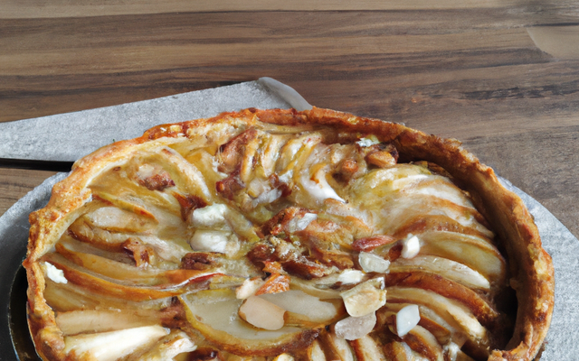 Tarte amandes et poires