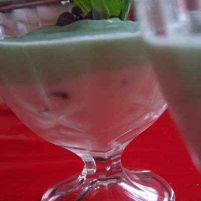 Verrines fraîches à la menthe