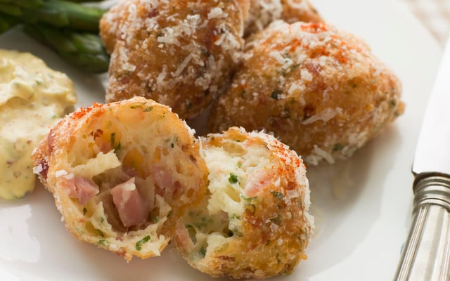Croquettes au jambon et fromage