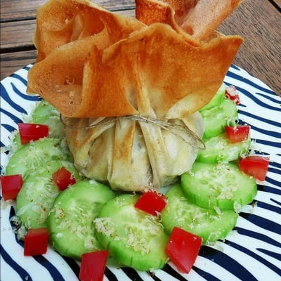 Aumônière Roquefort, Pomme et Noix