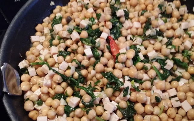 Epinards aux pois chiches