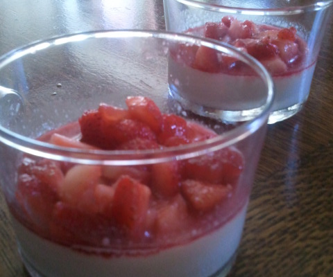 Panna cotta coco fraise
