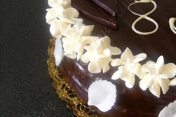 Gâteau d'anniversaire chocolat chantilly