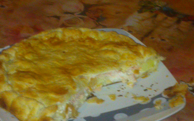 Tarte au saumon/boursin