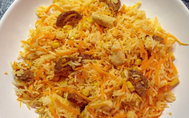 Riz au chorizo et poulet