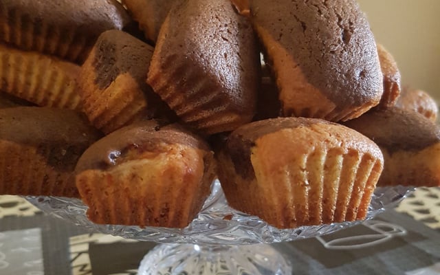 Madeleines au chocolat express