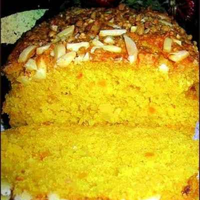 Cake au potiron et aux amandes maison