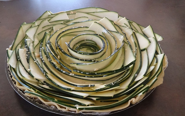 Tarte fleur aux légumes