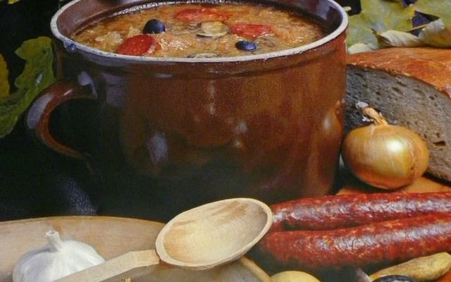 La soupe de Noël ou soupe à la choucroute.