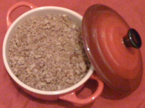 Crumble coco à la compote automnale