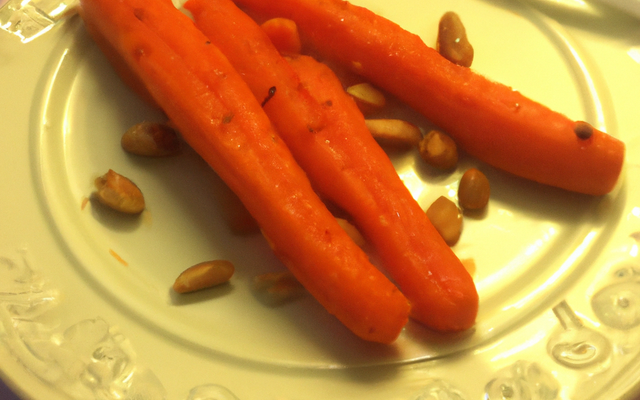Duo de carottes aux beurre de cacahuètes