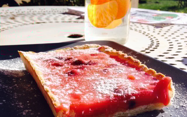 Tarte aux pralines et à la crème