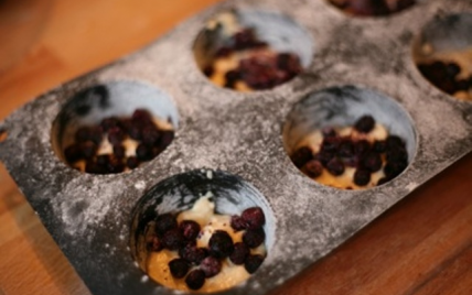 Muffins aux myrtilles classiques