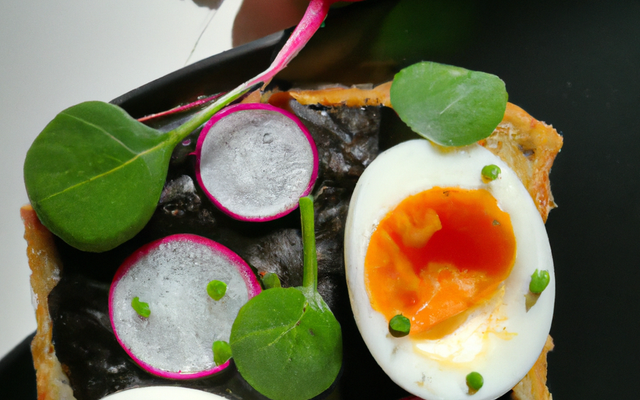 Tartinade d'œufs aux radis noirs