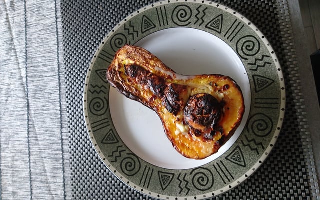 Butternut farcie au chèvre