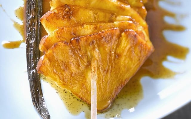 Poêlée d'Ananas à la Vanille