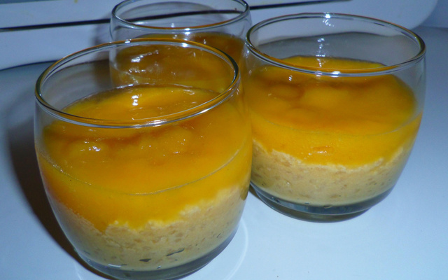 Riz au lait vanille cannelle et son coulis d'abricot
