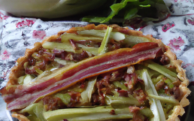 Tarte aux endives et bacon