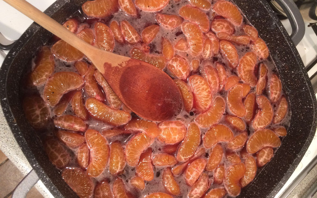 Confiture de clémentine au vin rouge et cannelle